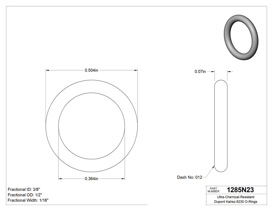 Technical drawing - 1285N23